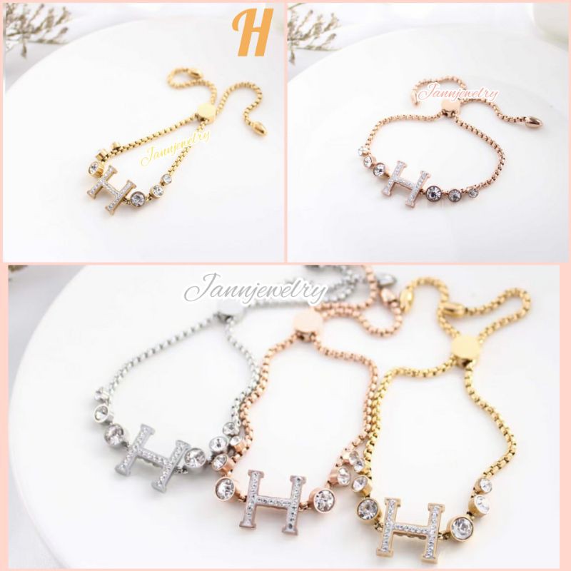 gelang serut titanium new model aneka warna &amp; model cantik