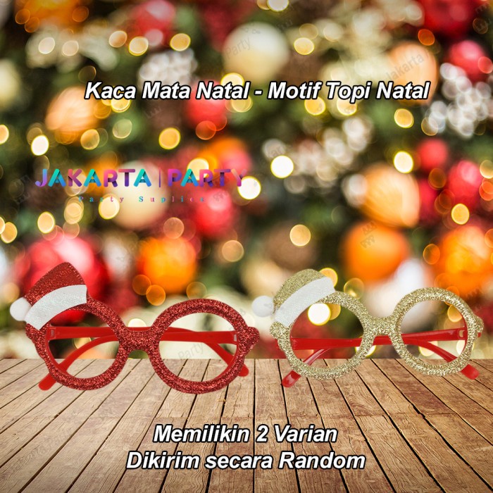 Kaca Mata Natal #1 / Aksesoris Natal / Hiasan Natal / Kacamata Santa