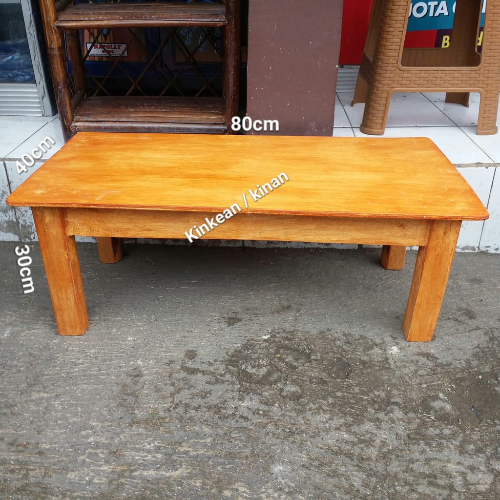 Meja Lesehan Kayu panjang 80cm