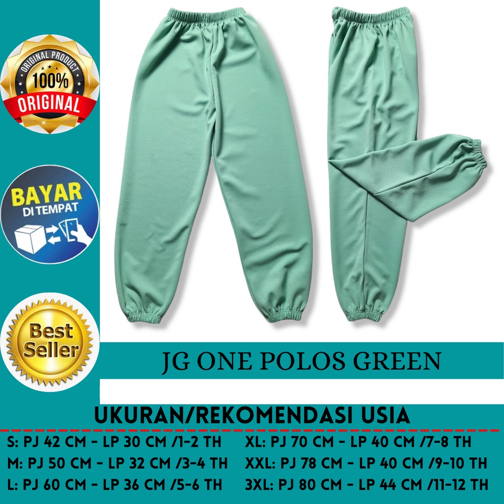 Diskont Celana Panjang Joger Jogger Anak Perempuan Laki Laki Unisex Putih Polos Usia Umur 1 2 3 4 5