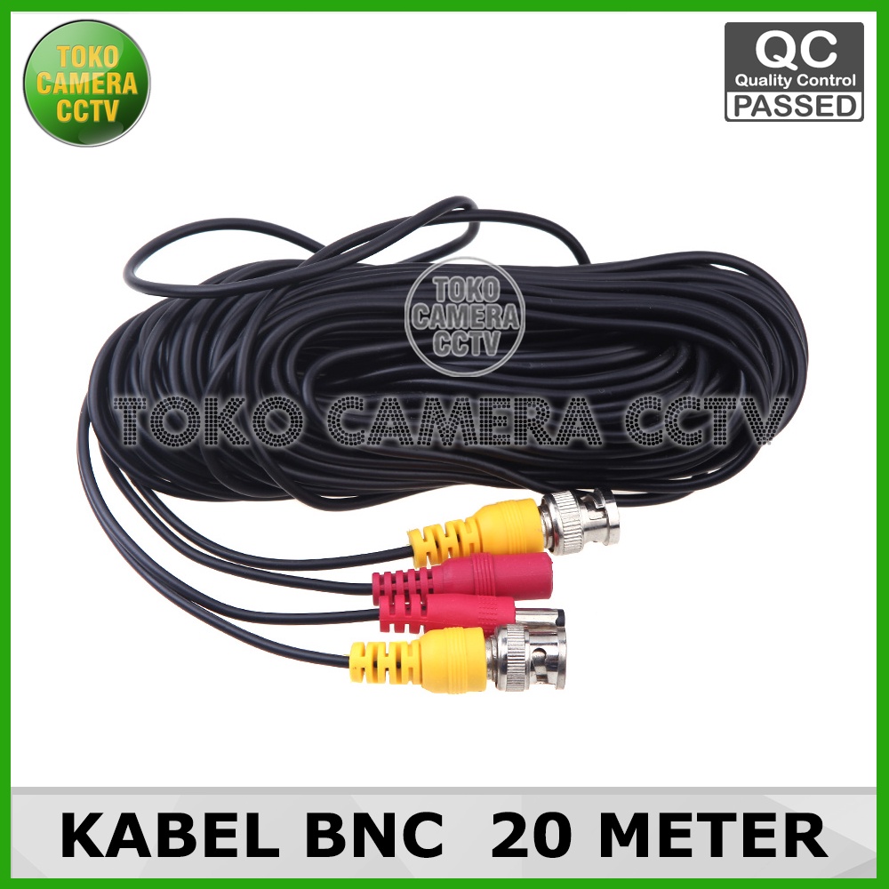 Kabel CCTV 20 Meter Kabel BNC Siap Pakai