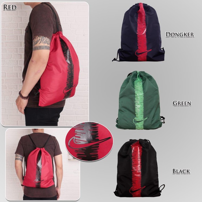 DRYSQUAD ransel Gymsack Drawstring Tas Serut nike drysquad strike