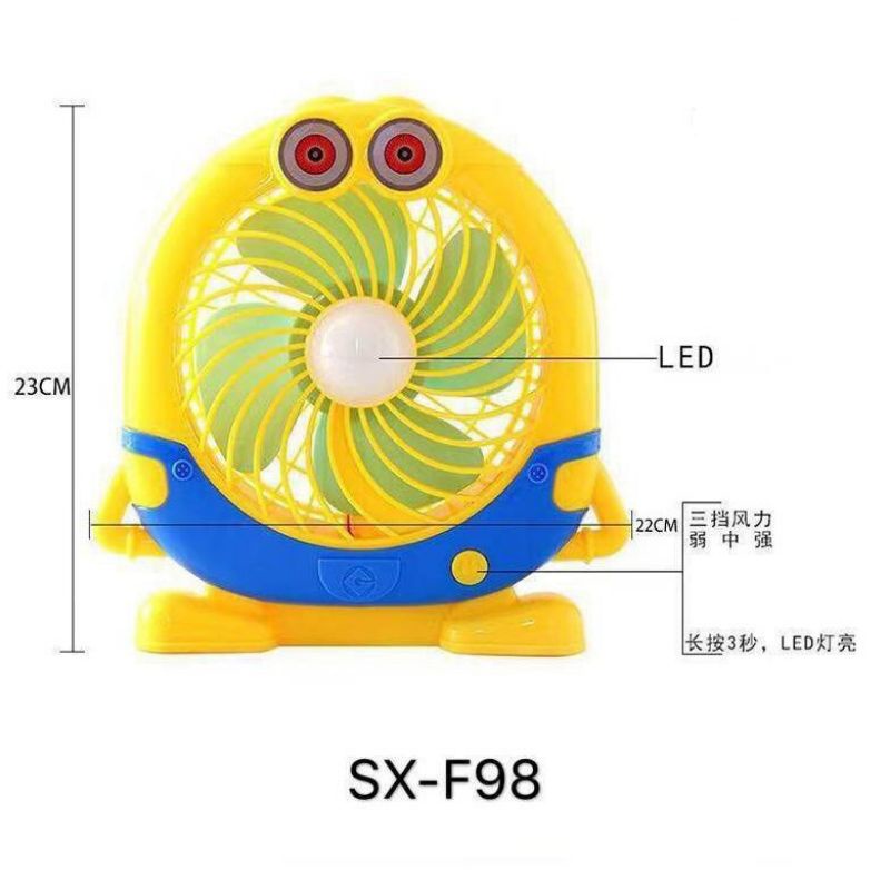 KIPAS ANGIN KARAKTER CHARGE / KIPAS PORTABLE KARAKTER SX F98/F99