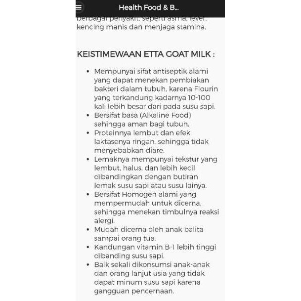

Treend TerrMura ( ORIGINAL ) Etta Goat Milk HNI HPAI Susu KambingQ53A08