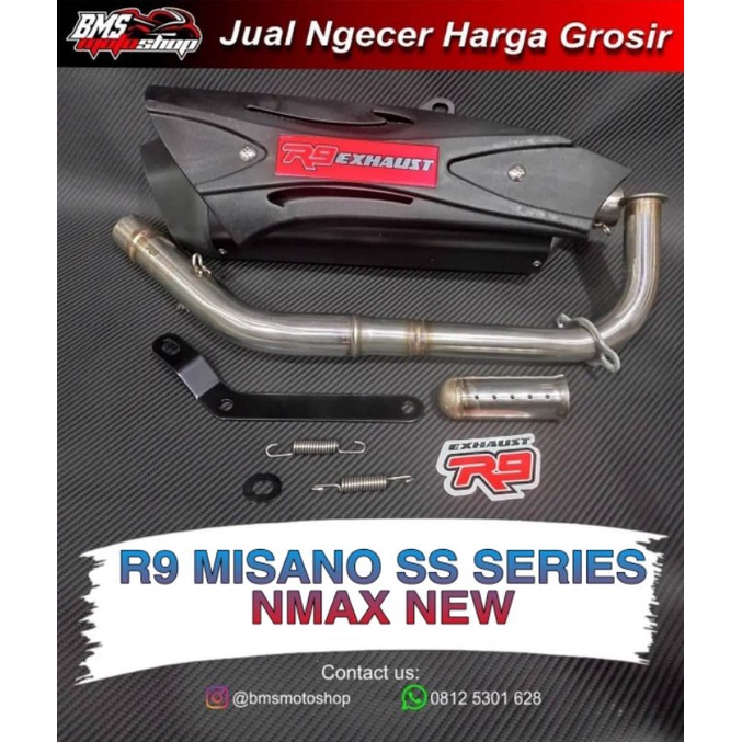 Knalpot Racing Full System R9 Misano Yamaha Nmax 2020