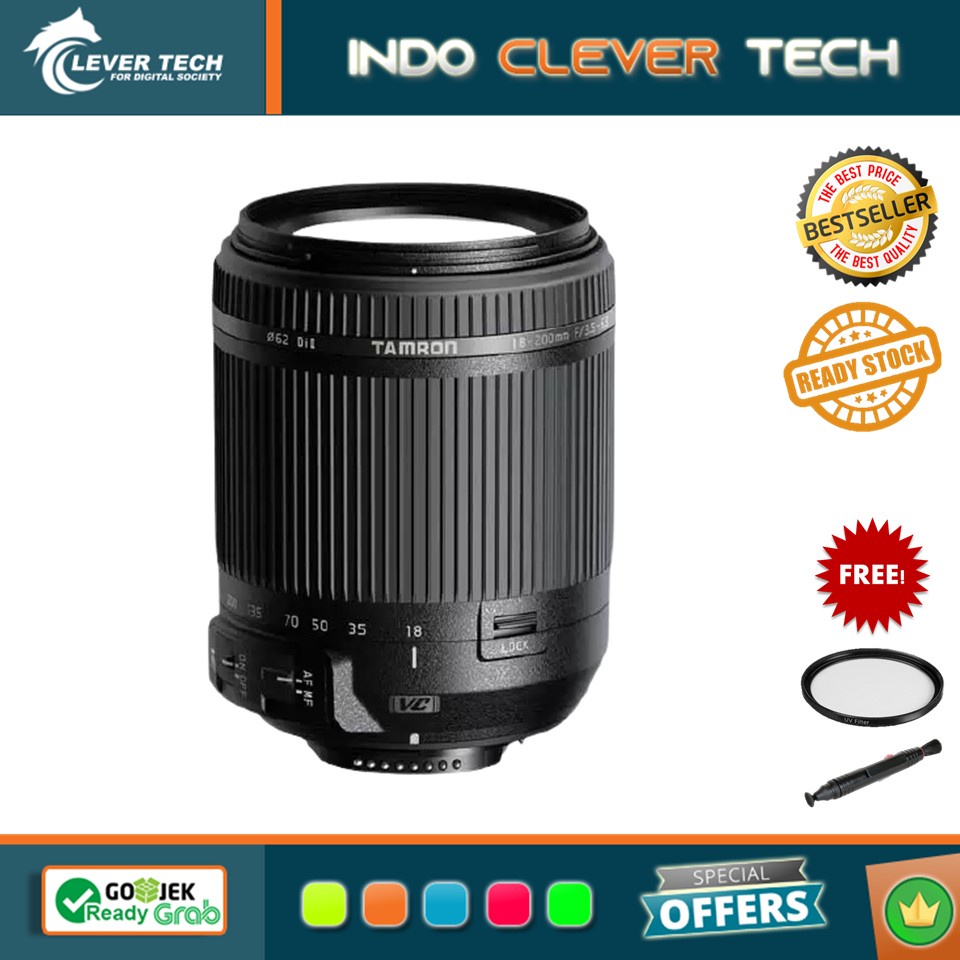 Tamron 18-200mm f/3.5-6.3 Di II VC For Canon