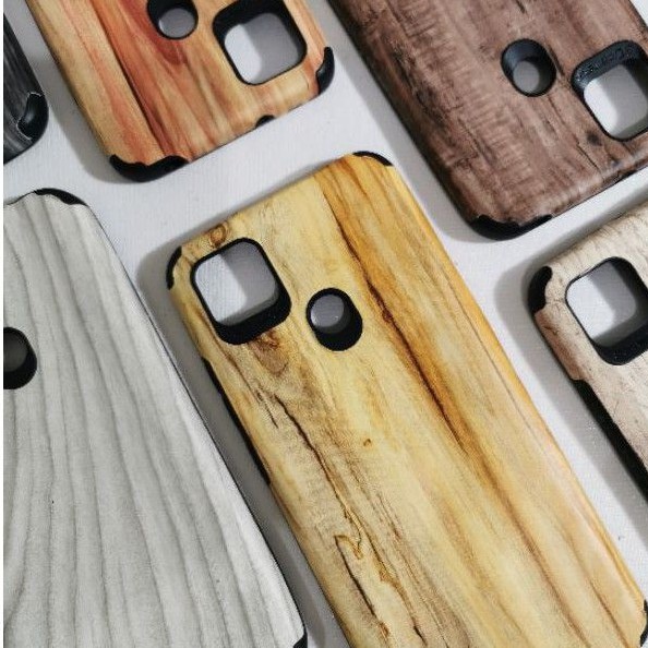 Softcase MC Wooden Texture VIVO Y12/Y15/Y17/Y19/Y30/Y50/Y53/Y91/Y93/Y95/Y91C/Y1S/V19