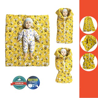 Sleeping Bag Baby Multi Fungsi Selimut Topi bad  cover  