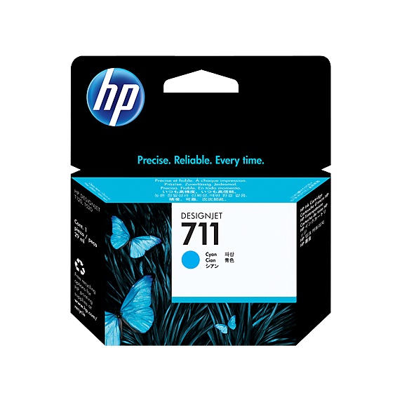 Tinta HP 711 Cyan Original Cartridge - CZ130A