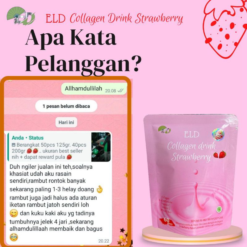 

ELD Colagen drink strawberry