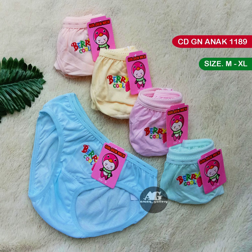 [ 6pc ] CD Golden Nick Anak MUDA 1189 /Celana Dalam Anak Perempuan