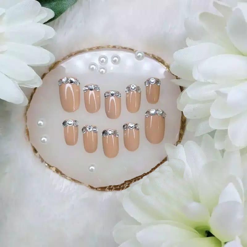 Kuku palsu  FREE LEM /fake nails kuku 3d kuku wedding Kuku Palsu 3D Nail Art/ (29)