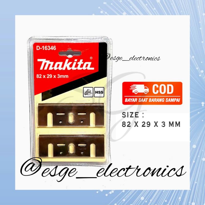 MATA KETAM MATA SERUT MATA PISAU MESIN MATA MESIN SERUT MAKITA PLANER BLADE D-16346 HSS PLANER PISAU SUGU KETAM D 16346 PISAU KETAM MATA KETAM PLANNER MAKITA CORPORATION JAPAN