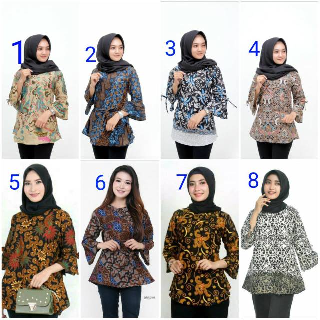 Blus batik kantor