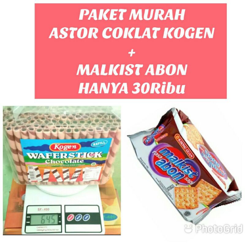 

PAKET MURAH ASTOR KOGEN REFILL + MALKIST ABON