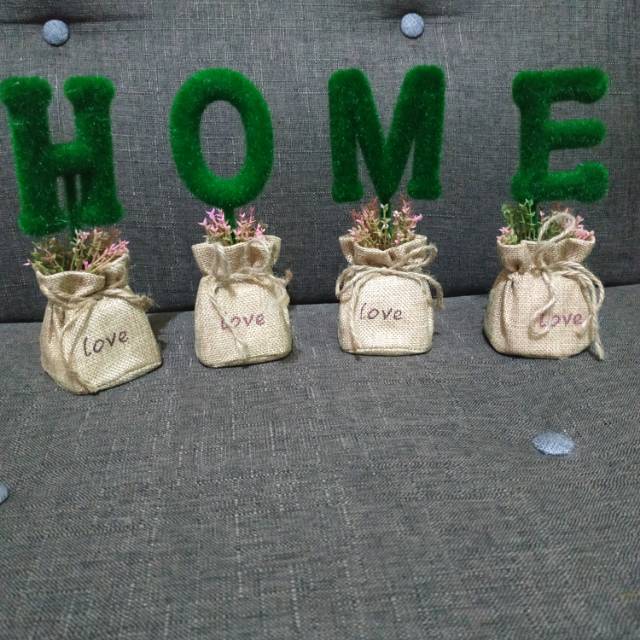 Tanaman bunga hias plastik artificial murah home