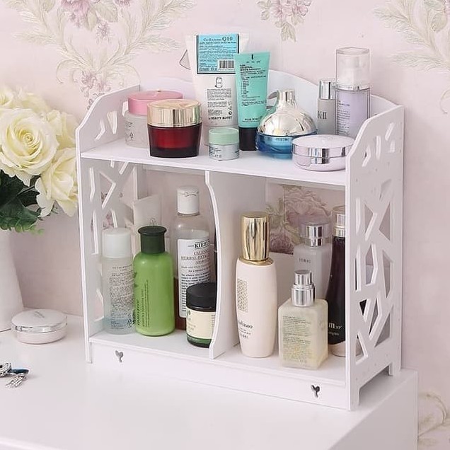 RAK KOSMETIK KAYU RAK KOSMETIK GANTUNG RAK MAKE UP RAK DINDING RAK KAYU RAK GANTUNG RAK MURAH MP327