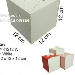 

♬ DUS KUE CANTIK / GIFT BOX KECIL / KEMASAN KUE 12X12X12CM 41212 isi 10bh ♣