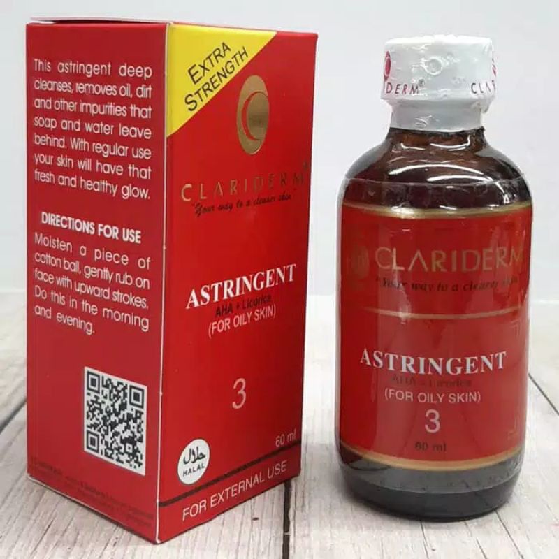 TONER CLARIDERM ASTRINGENT 100% ORIGINAL