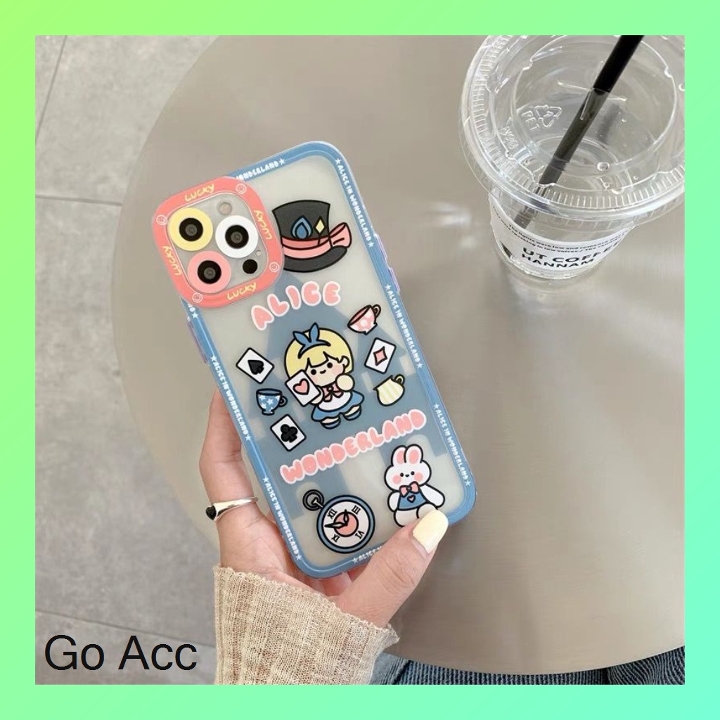 FH26 Softcase Slide Camera Lens Alice Wonderland Xiaomi Redmi 9 Prime 9A 9i 9C 9T Note 8 Pro 9 Poco M3 X3 Pro, Samsung A02/M02 A02s/M02s A10 A10s A11/M11 A12 A20/A30/M10s A20s A21s A50 A50s A30s J2 Prime