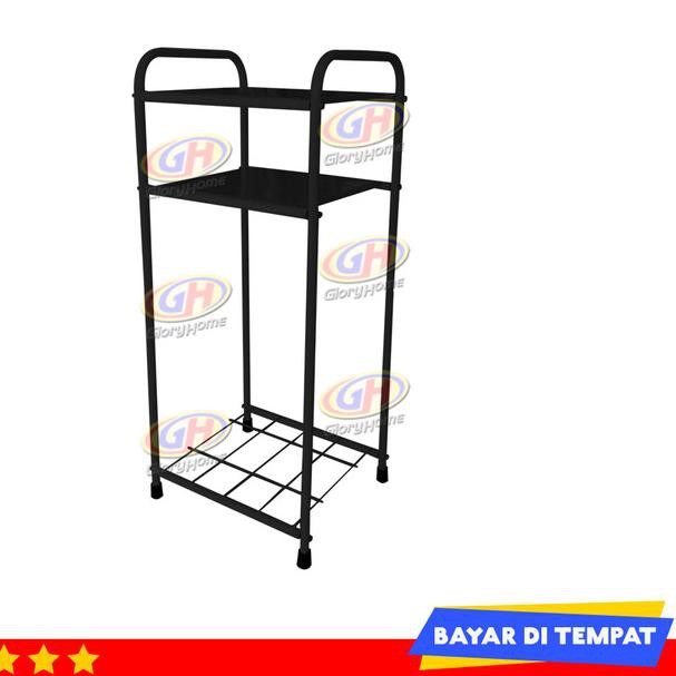 ➳ Rak Galon Dispenser Besi 3 Susun Warna Putih - Hitam ♬