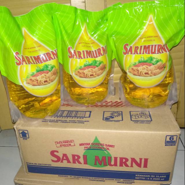 

Minyak / Minyak Goreng / Minyak Goreng Refil / Sari Murni / 1 Liter