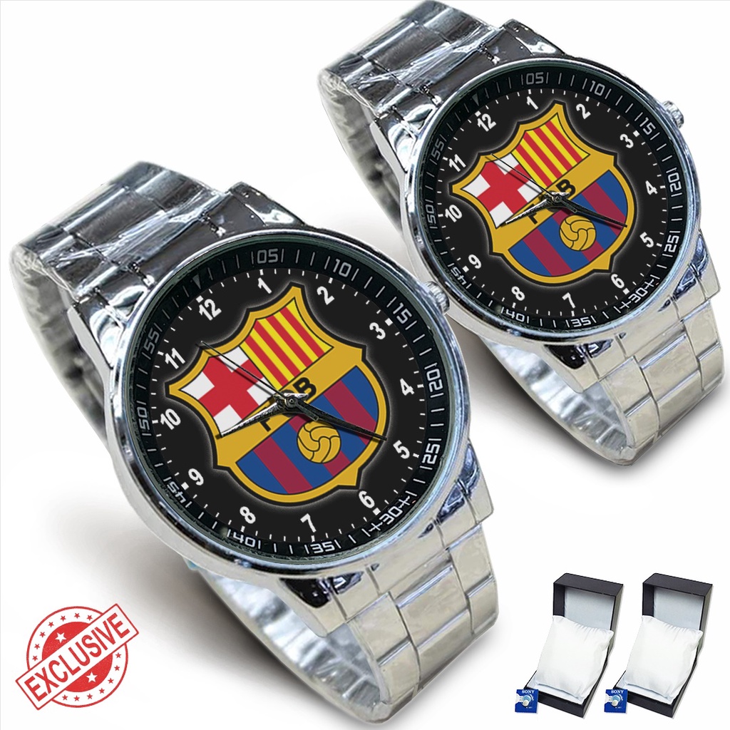 Jam Tangan Rantai Couple FC BARCELONA - 2 (Special)