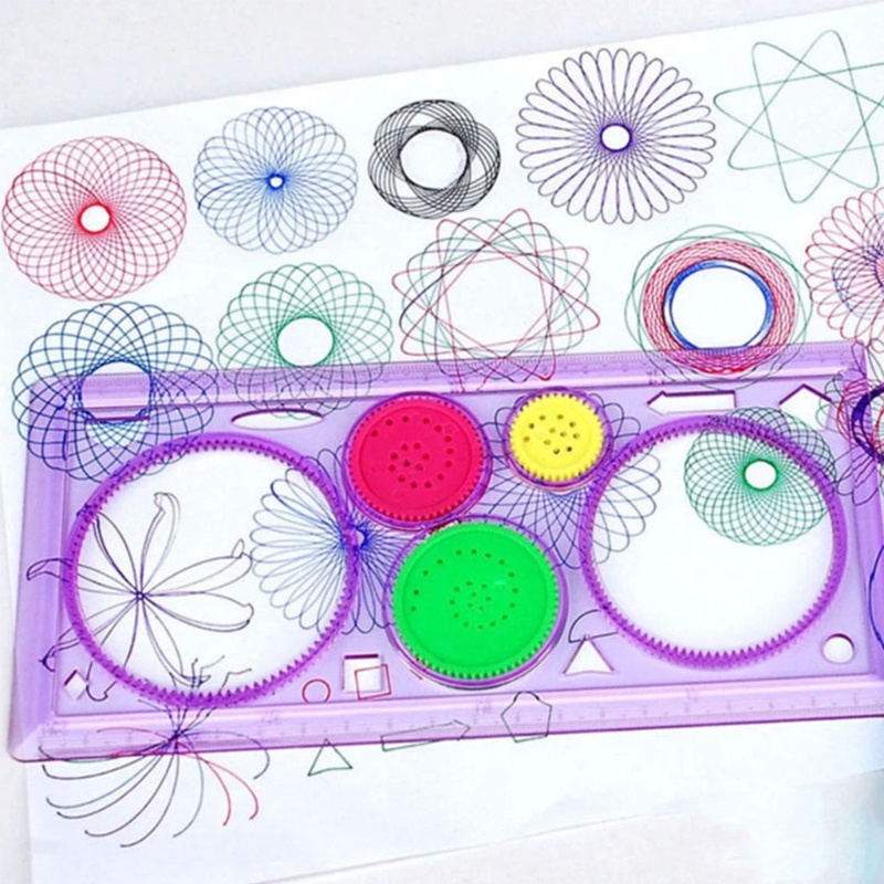 Mary Kids Drawing Practice Ruler Dengan Desain Hollow Untuk Anak Mainan Paud Bahan Plastik Untuk Mainan Gambar Kreatif Penggaris