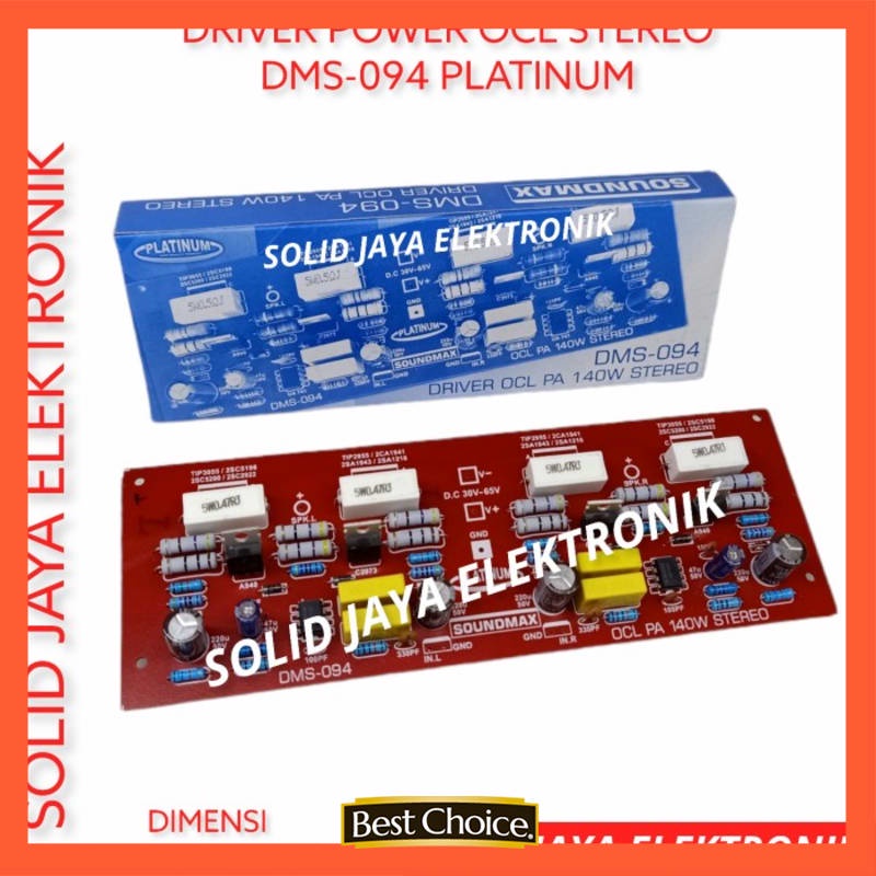 KIT DRIVER OCL STEREO DMS-094 PLATINUM AMPLIFIER SANKEN - TIP DMS094