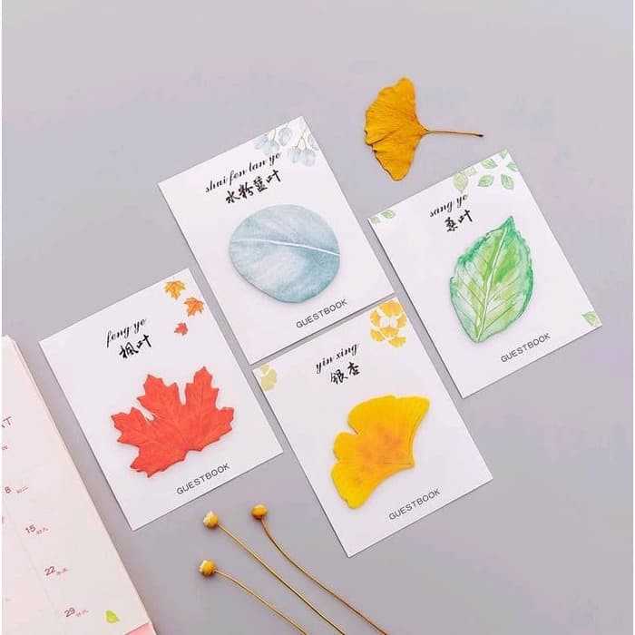 

Unik Sticky Notes / Post-It / Memo Stick Motif Dedaunan (30 Lembar)