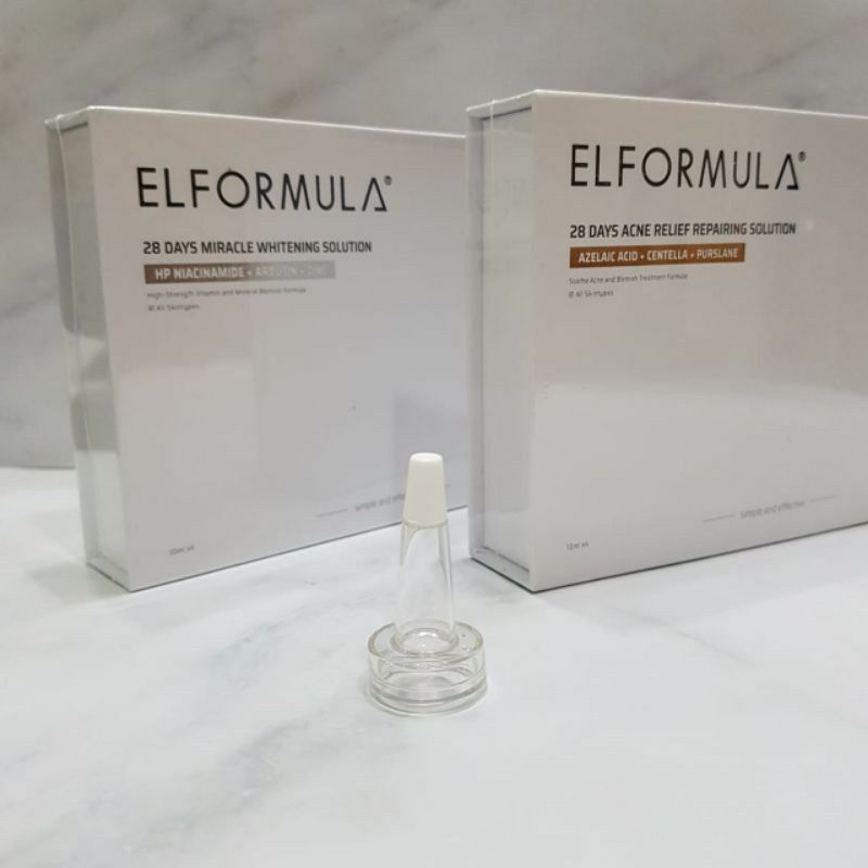 Pipet Box kosong elformula acne serum brightening