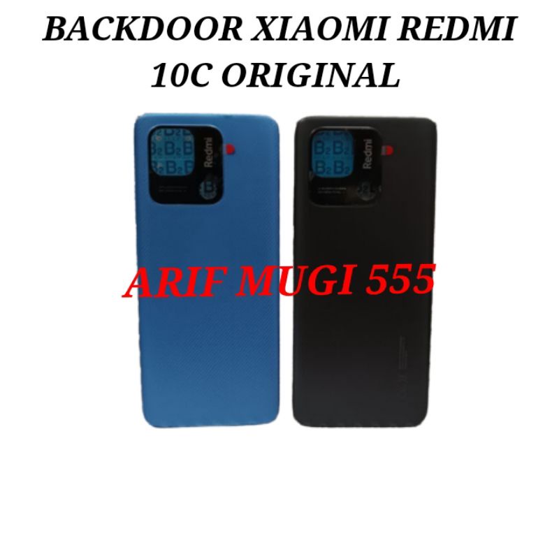 Backdoor Back Cover Kesing Tutup Belakang Xiaomi Redmi 10C Original