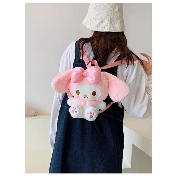 Diobrale - Tas Ransel Anak Gadis Imut Boneka Bulu Lucu Fashion Anak Murah Ransel Gendong Anak Perempuan Populer 2022