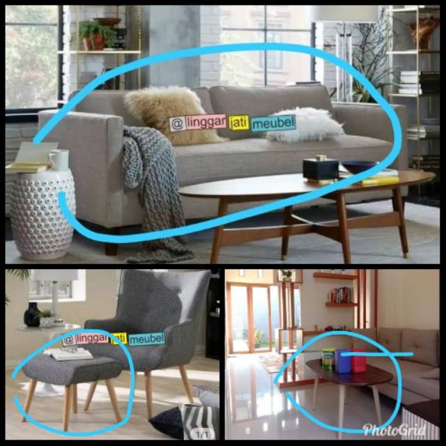 TERMURAH Sofa Scandinavian Puk Meja Sofa Retro Sofa Chester Sofa Chesterfield Sofa Tamu Set Tamu