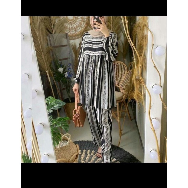 ONE SET SALUR // SETELAN MURAH // SETCEL MALIKA