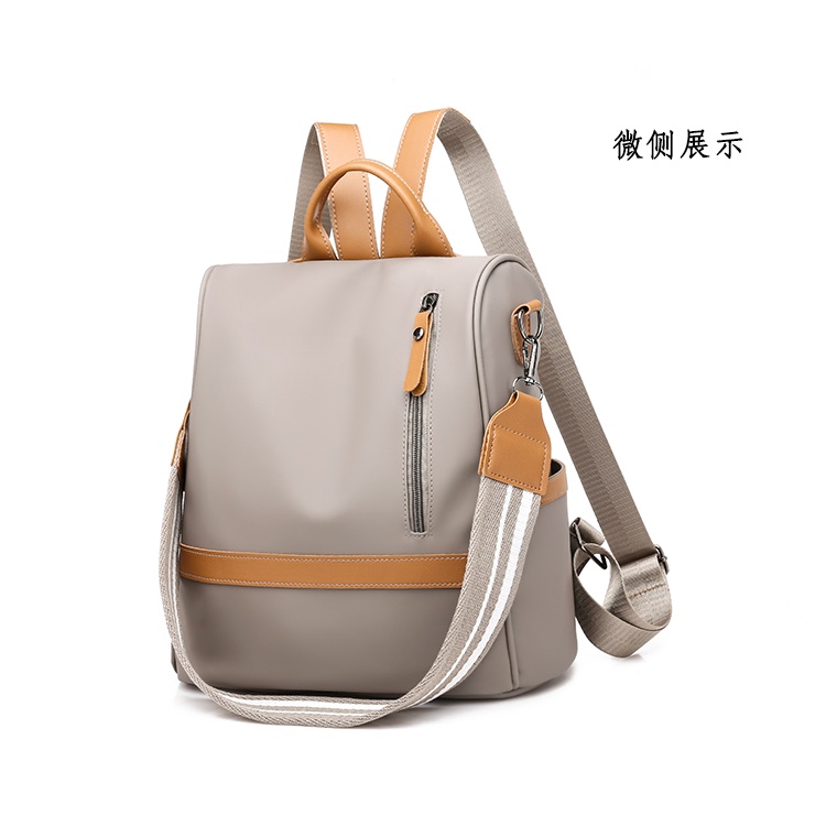 COD√ Multifungsi selempang tas Ransel berkualitas baik Wanita  Backpack Punggung IMPORT FASHION 312-abu-abu