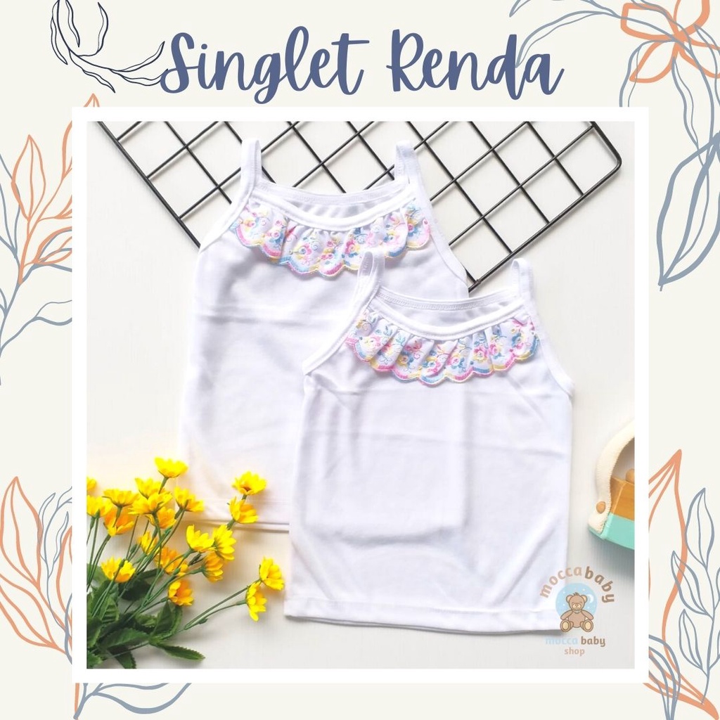 MBSS - KAOS DALAM RENDA anak tank top singlet rainbow