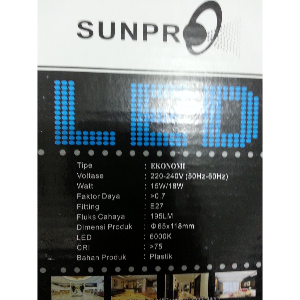 SUNPRO LAMPU LED 18W Jumbo Besar Hemat Energi Listrik