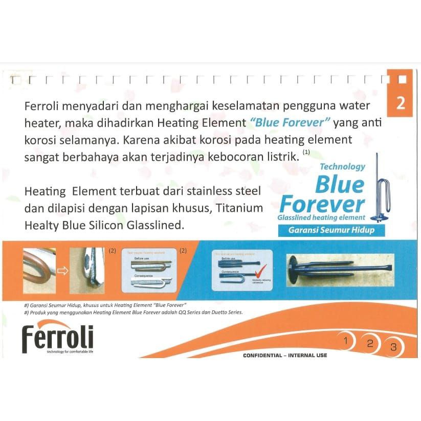 Water Heater Listrik Ferroli Original Model Bravo Kapasitas 15 Liter Pemanas Air PROMO TERMURAH