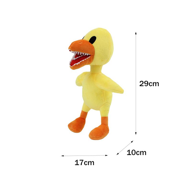 29cm Cute Rainbow Friends Yellow Duck Plush Toy Cartoon Soft Stuffed Doll Kid Gift