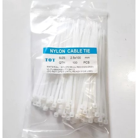 Kabel Ties 2.5*100mm 168 / Cable Ties 2.5*10cm isi 100pcs / Tali Ties Tis