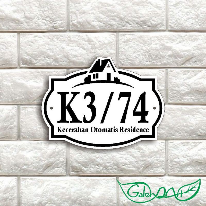 NOMOR RUMAH MEWAH BAHAN ACRYLIC TAHAN PANAS HUJAN