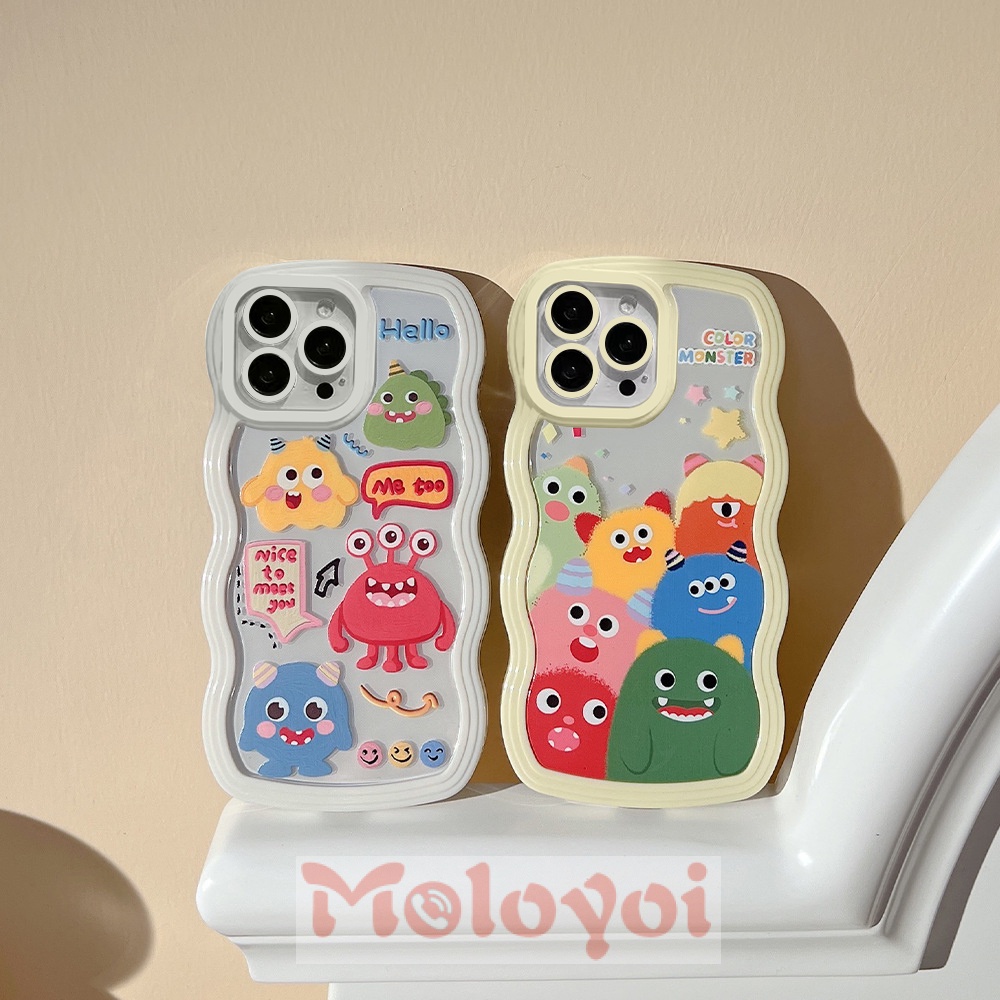 Soft Case Motif Kartun Monster Kecil Untuk IPhone 11 14 13 12 Pro MAX 7 8 14 6 6s Plus 14 Plus 7 Plus XR X XS MAX SE 2020