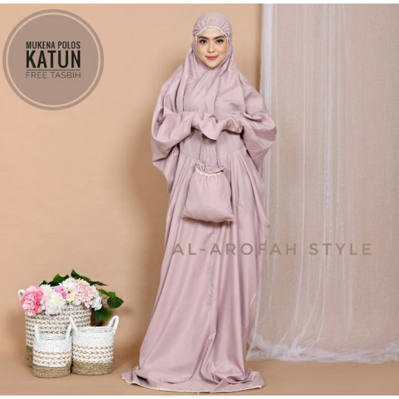 Mukena Terusan DewasaTravelling katun mikro premium