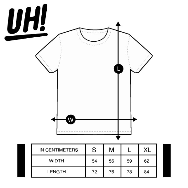 UH! Tshirt American Cotton Chrome Logo Black