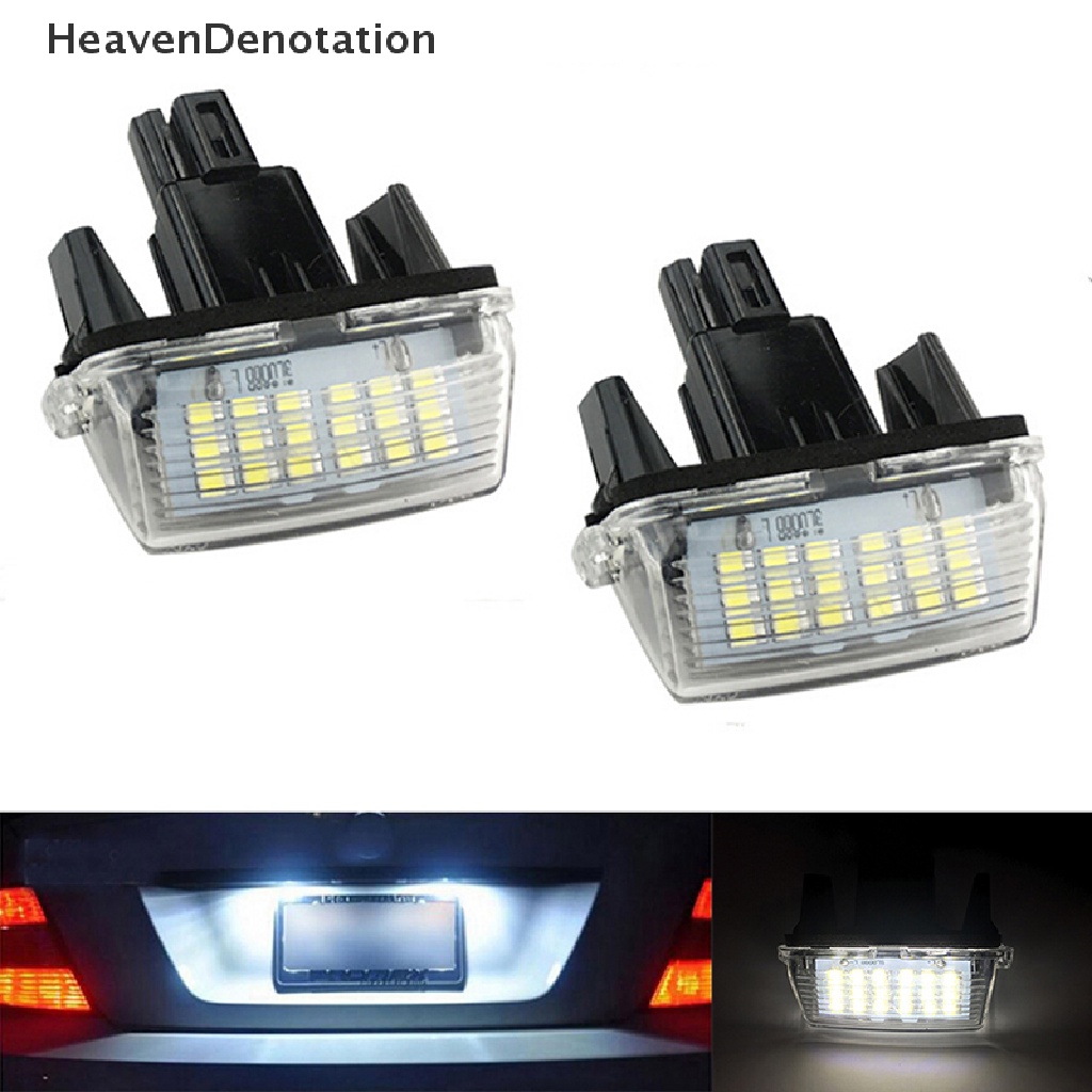 2 Pcs Lampu Plat Nomor Led Warna Putih Untuk Toyota Camry Yaris Vios Avensis