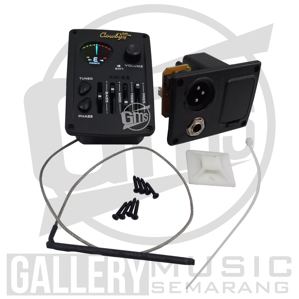 ORIGINAL!!! Preamp Equalizer Tuner Gitar Akustik Elektrik Cowboy AW-35 Import (A46)