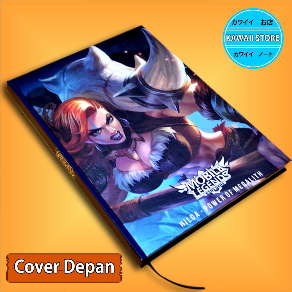 

Notebook / Pocket book Hard Cover Game MLBB HILDA-POWER OF MEGALITH uk A5 & A6 / Notes Book