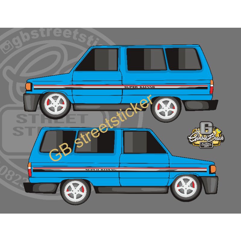 sticker striping KIJANG SUPER printing