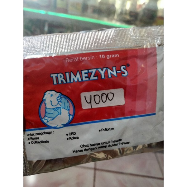 OBAT AYAM SAKIT TRIMEZYN S OBAT SNOT NGOROK BERAK